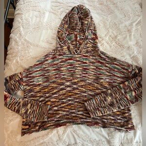 Rainbow Cropped Sweater - Size L